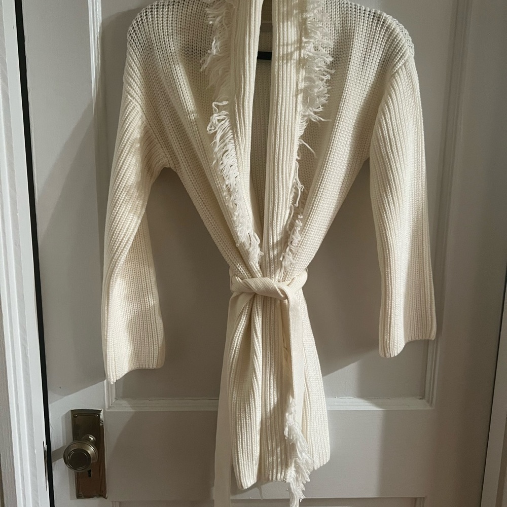 NWT Gerri Wrap Cardigan One Grey Day  Size: XS in Ivory